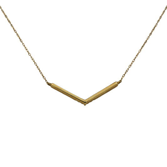 K18YG ダイヤモンド ネックレス 42cm