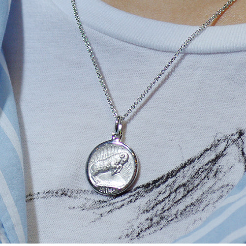 おひつじ座 シルバー 19mm