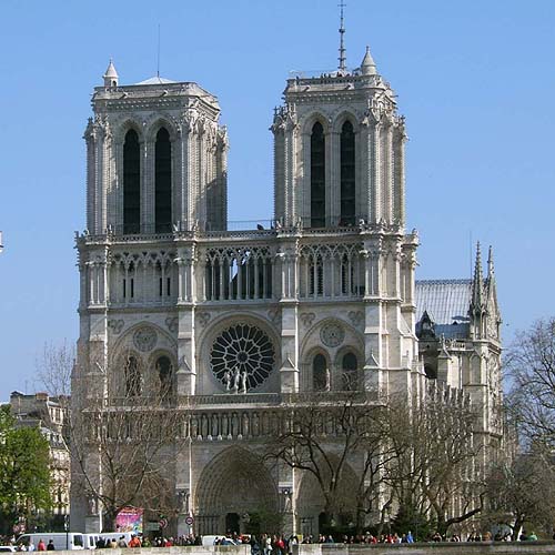 パリ・ノートルダム大聖堂(北側)Rouge bleu 18mm