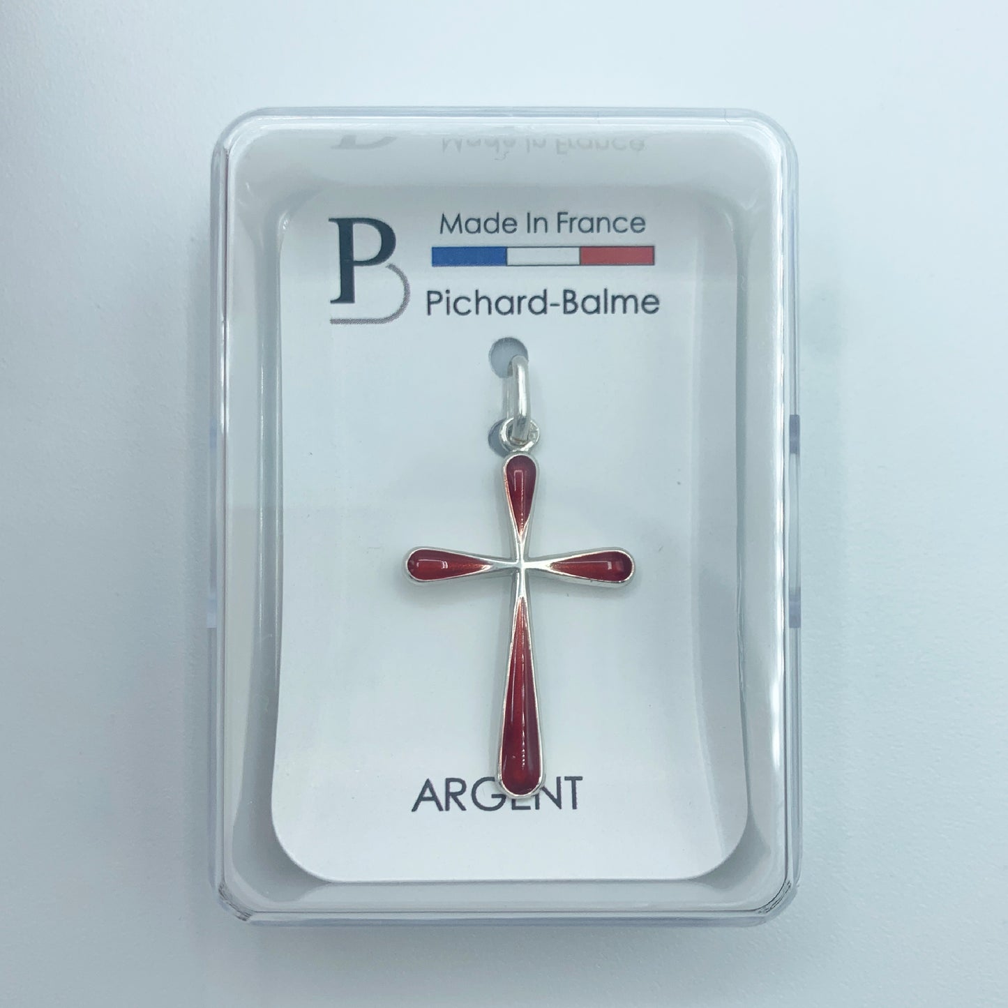 シルバー 十字架ペンダント Rouge 25mm