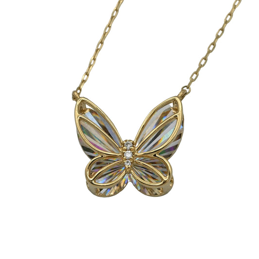 K18YG ダイヤモンド ネックレス 45cm