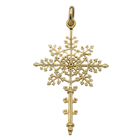 十字架ペンダント（スノークリスタル）40ミリ