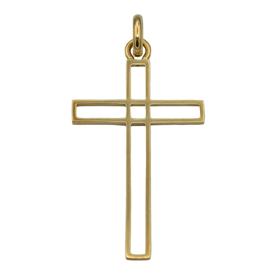 十字架ペンダント（透かし彫り スクエア）35ミリ