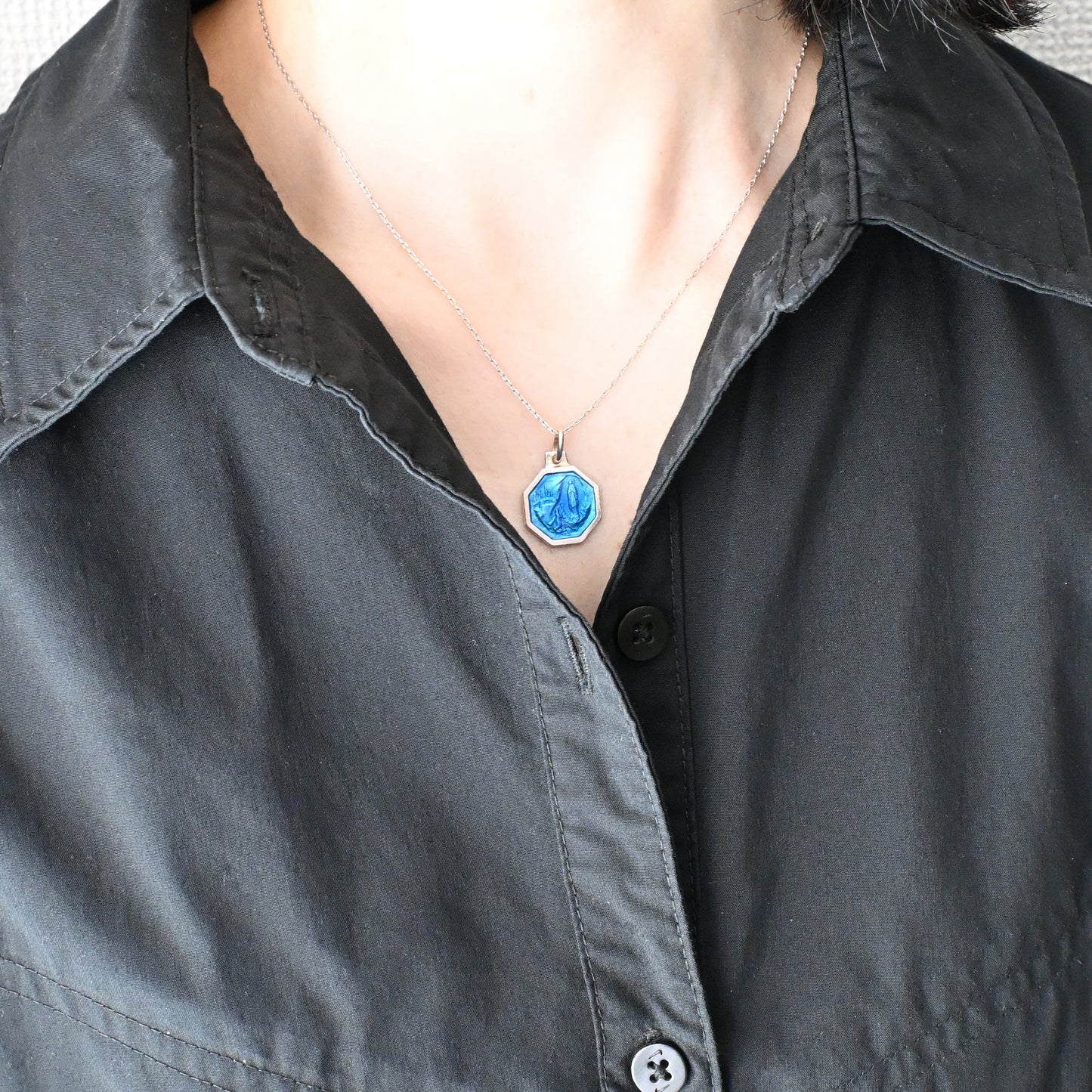 Sv925 Apparition 15mm Bleu 八角形 両面