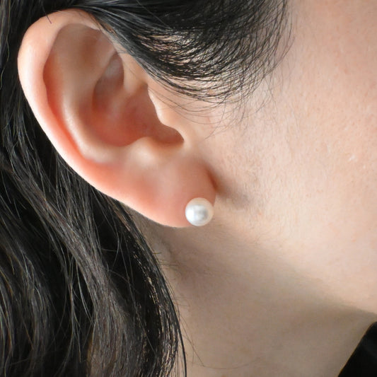 K18YG アコヤ ピアス(7.0mm)