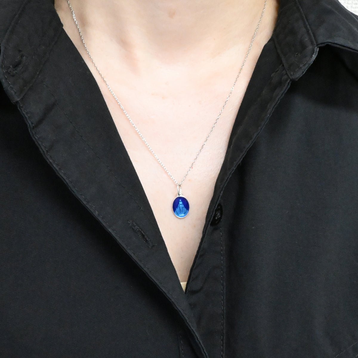 不思議のメダイ シルバー Bleu 2色 12mm